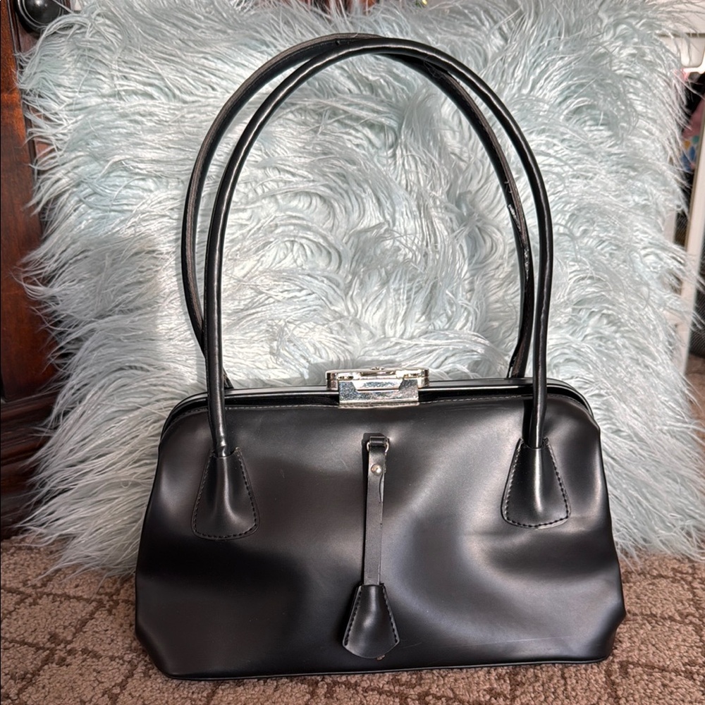 Aldo Black Leather Bag
